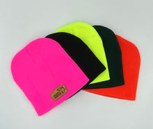 Load image into Gallery viewer, NLH Lifestyle Series - Hardwater Hunter Beanie with Leather Patch