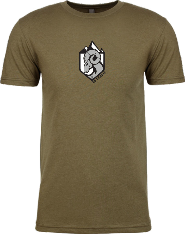 Military Green Insignia T-shirt + Be Deadly